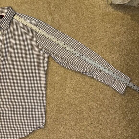 UNTUCKIT Button Down Shirt Gingham Plaid Mens’s Size XX-Large White Gray - Picture 5 of 6